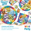 Treasures Gifted Officially Licensed Jim Henson’s Word Party Balloons - 24 Pack - 12" Word Party Birthday Balloons - Word Party Birthday Party Supplies - Latex Balloons for Word Party Birthday