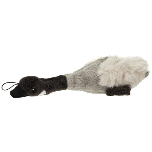 Multipet Canada Goose Migrator Bird Plush Dog Toy, Gray, 16" (37762), All Breed Sizes