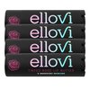 Ellovi Natural Lip Butter Lip Balm - Wild Rose Tinted - Pure Enough to Eat - Made With Just 6 Vegan Ingredients - Tinted Moisturizing Lip Care for All Day Hydration (4-Pack)
