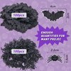 WHXGQ 200 Pcs Plastic Bats Spiders Halloween Mini Bats and Fake Spiders for Halloween Decorations Creepy Scary Prank Toys Plastic Insec Toys Halloween Miniatures