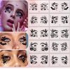 10 Pairs Halloween Eye Shadow Stickers Spider Bat Shadow eyeliner Tattoos Face Decor Sticker Halloween Party Masquerade Supplies