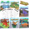 36 Pcs Dinosaur Mini Activity Books for Kids DIY Game Books Set with Pterosaur Dragon Egg Tyrannosaurus Patterns Mini Coloring Book Party Favors Goodie Bags Stuffers Classroom Back to School Supplies