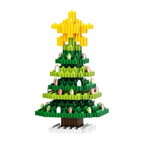 Hisgeru Christmas Building Blocks Compatible for Lego Christmas Tree Micro Blocks Stacking New Toys Holiday Present Box New Year Gifts for Kids 6-12 Years Old Boys and Girls (Tree)