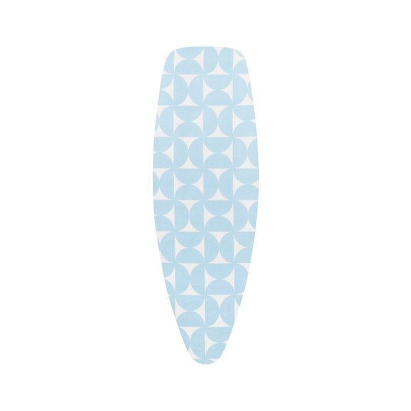 Brabantia Size D (53 x 18 inches) Replacement Ironing Board Cover with Thick Foam & Felt Padding (Fresh Breeze) Easy-Fit, 100% Cotton