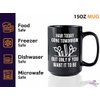 Hair Stylist Coffee Mug 15oz Black - Hair Today Gone Tomorrow - Hair Stylist Gift Beautician Hairdresser Salon Barber Hairdo Cosmetoloist Scissors Blower