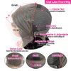 IJFMMEL 13x6 Full Lace Front Wigs Human Hair 200 Density Deep Wave Curly HD Transparent Lace Frontal Wigs Human Hair for Women Glueless Wigs Human Hair Pre Plucked with Baby Hair 22 Inch