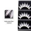 3 Pair False Eyelashes White Fake Eyelashes Natural False Lashes for Cosplay Party Stage Performance