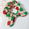 6pc Christmas Bow Scrunchies for Hair Women Girls Cute Bunny Ear Hair Scrunchie Hair Bands Pontail Scrunchy Hair Accessories
