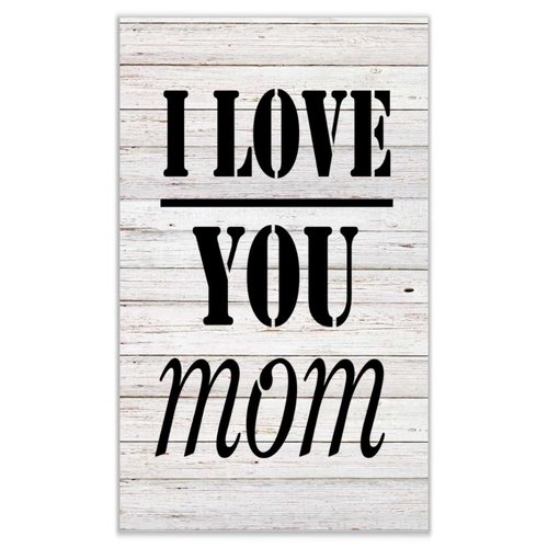 Wooden Signs I Love You Mom Custom Wording, Quotes, Sayings Baby Nursery Decor 12x20 inch