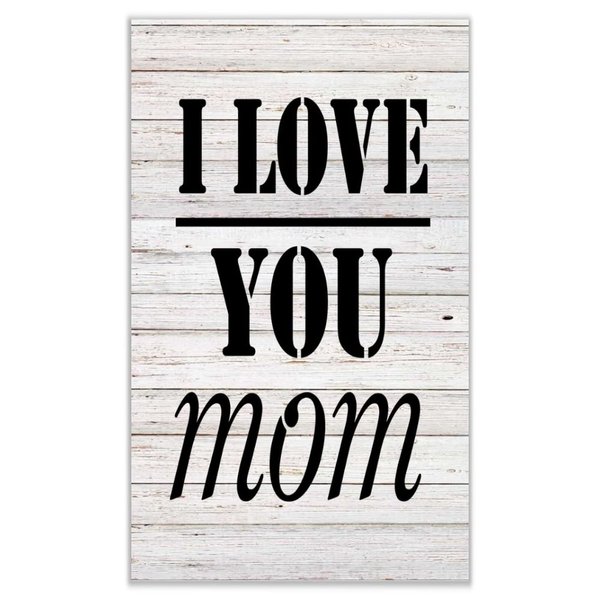 Wooden Signs I Love You Mom Custom Wording, Quotes, Sayings Baby Nursery Decor 12x20 inch