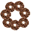 7 Pcs Elegant Glitter Sequins Dance Scrunchies Cheer Hair Scrunchies For Thick Hair Performance Scrunchy Sports Ponytail Holder Wrist for Girls Cosplay Show (Brown)