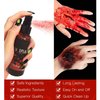 2PCS Halloween Fake Blood Makeup Kit, 3.52oz (100ml) Fresh Red + Dark Red Realistic Effect Washable, Vampire Makeup for Halloween Costume,Theater, Cosplay, Zombie, Special Effects, SFX Makeup