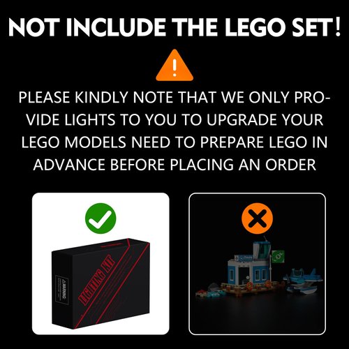 BRICKSHINING LED Lighting Compatible with Lego Fly with Dodo Airlines 77051, Light Kit Compatible with Lego 77051, Giving Light to Model, NOT Included The Model Set(Classic Edition)