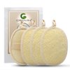 CROVIN Bigger 5x7 Natural loofah Sponge for Exfoliating and Invigorate Your Dead Skin - Eco Friendly and Biodegradable All-Natural Loufa - Deeply Clean Your Body Pack of 4