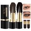 Ayky Long Wear Gel Eyeliner, Natural Black Eyeliner Cream Waterproof, Ayky Gel Eyeliner, Eyeliner Gel Waterproof Smudge Proof, Long Lasting Gel Eyeliner Pencil, Eye face Paint Sticks (Black+Brown)