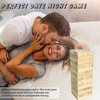 CHILDPHILO Tumble Tower Blocks Game for Adults, 48Pcs Couples Date Night Wood Stacking Game Valentine Stacking Wooden Blocks Game for Girlfriend, Boyfriend, Newlywed, Wife or Husband