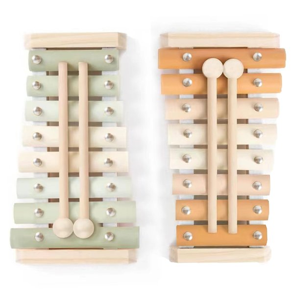 Ehome Xylophone, Baby Musical Instruments Montessori Wooden Toys for Toddlers 1-3, Aesthetic Musical Toys with Modern Boho Xylophone for Kids Baby Preschool Educational Birthday Gifts