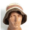 Rushnichok Sauna hat Russian banya - Sauna hat for Men - Sauna hat Wool - Sauna hat to Protect Hair - Russian banya hat - Easter Sale Red Black Embroidery Ukrainian Vyshyvanka Panama Banya Hair Care