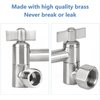 Adjustable Shower Arm Universal Connection, NearMoon Solid Brass Shower Extension Arm, Adjust Angle to Upgrade Shower Experience, Easy to Install, Anti-leak (Brushed Nickel)