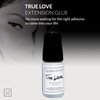 Lash Affair Eyelash Extension Glue, False Lash Semi-Permanent Professional Strong Adhesive for Individual Lashes, Lash Tech Artist Supplies, Quick-Dry, Latex Free, Low Fumes, Black, True Love, 5 ml