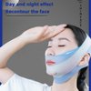 V-Face Mask - Double Chin & Jawline Sculptor, Skin-Soothing Face Lifting Tape - Silky Fabric, Pain-Free, Washable & Reusable (Green)