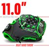 Franklin Sports Girls Softball Glove - Women's Windmill Fastpitch + Slowpitch Softball Glove - Green Softball Mitt - Right Hand Throw Adult + Youth - 11", Lime