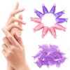 Nail Polish Remover Clips, 100 Pcs Acrylic Nail Clips Caps for Remover Cleaner Clip Caps Tool IRCHLYN (10 Colors)