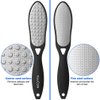 Pedicure Foot File Callus Remover for Feet, Double-Sided Colossal Pedicure Tools, Metal Surface Foot Scrubber, Stainless Steel Foot RASP, Dead Skin Exfoliator for Feet