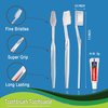 HQSLsund 30 Pack Disposable Toothbrushes with Toothpaste, Individually Wrapped Disposable Toothbrushes Bulk Toothbrushes Soft Bristle Manual Disposable Travel Toothbrush Kit