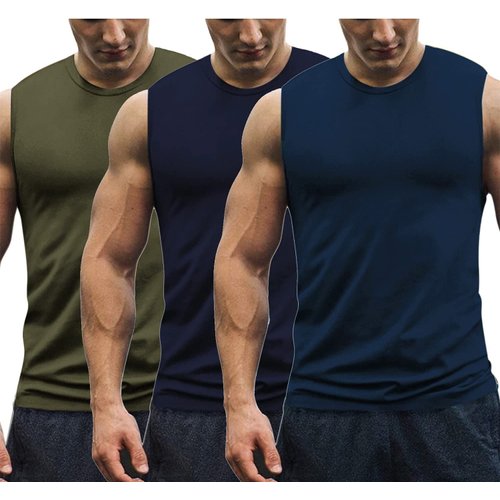 COOFANDY Men's Gym Bodybuilding Tank Top Workout Muscle Cut Shirt Fitness Sleeveless Vest