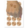 Paw Prints Pair Dog Cat Temporary Tattoo Water Resistant Fake Body Art Set Collection - 15 2" Tattoos (1 Sheet)