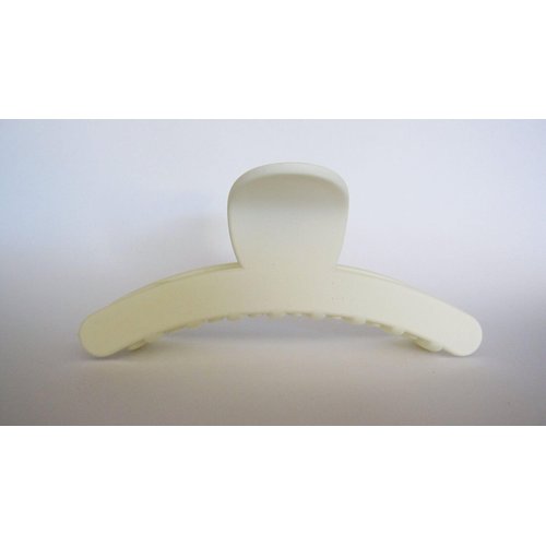 Generic Long matte creme white hair claw clip for long hair