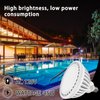 Gonhom LED Pool Light Bulb,E26 Base 120V Daylight White 6000K Pool Lights, 45W LED Swimming Pool Light Bulb Replaces Up to 200-600W Traditionnal Bulb,Non Dimmable