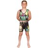KO Sports Gear - Unisex Wrestling Singlet (Mat Monkey, Youth Medium)