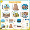 Religious Sunday School Crafts for Kids 36Set Bulk Christian Bible Stories DIY Paper Craft Sticker Hanging Ornament Craft Kit for Classroom VBS Activities Sunday School Church Carnivals Exchange Gifts