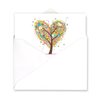Seasons of Life Note Card Assortment Pack/Set Of 24 Greeting Cards And White Envelopes / 4 7/8" x 3 1/2" Cards Featuring 4 Seasonal Tree Designs