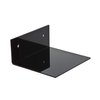 Better Display Cases Black Acrylic 9.5" x 9" Floating Shelf Wall Mount (A042)