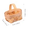 Cabilock 12pcs Mini Dollhouse Miniature Basket - Mini Woven with Handle Baskets Miniature Food Dollhouse Accessories for Props Model Party Favors Crafts Decor