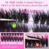 Lash Extension Kit Fluffy Lash Clusters Kit 280pcs Volume Eyelash Extension Kit 100D/150D 2 Styles Eyelash Clusters Kit Bond and Seal Lash Glue with Tweezers Thick Individual Lashes Kit by Ruairie