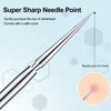 Titanium Lancet Needle Pimple Popper Tool Facial Milia Remover Blackhead Blemish Remover Blackhead Whitehead Extractor Professional Lancet Zit Blemish Comedone Removal Tool 2 Pieces with Box