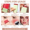 HOSAILY Cream Blush Stick for Cheeks, Multi-Use Makeup Blush Stick for Eyes Lips Face, Travel-Friendly Tinted Solid Moisturizer Matte Blush, Natural Glow Blendable Smooth Blusher with Brush-Hot Red