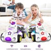 imagifun Remote Control Car for Toddler, 2 Pack Radio Control Cartoon Toys for Kids, 2.4 GHz Rechargeable RC Cars for Toddler,Toys for Ages 3+, RC Cars with LED Lights & Music, Yard Games, for Girl