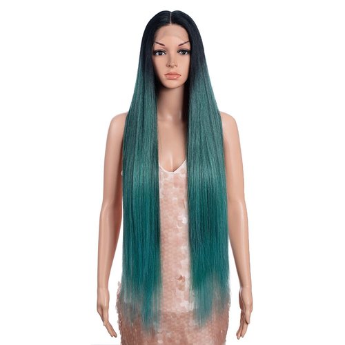 Style Icon 38&quot; Super Long Straight Wigs 6&quot; Deeper Middle Part Lace Lace Front Wigs Multiple Color...