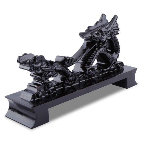 Sword Stand Black Chinese Dragon Shaped Wooden Sword Holder Ninja Samurai Katana Master Sword Knife Wakizashi Display Holder 30 - 60 cm