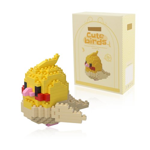 BOROLA Micro Parrot Building Sets Cute Bird Parrot-Themed Mini Blocks Collection Vibrant Creativity Toy for Kids Fun Building Toys(Xuan Feng Style A Parrot Blocks)