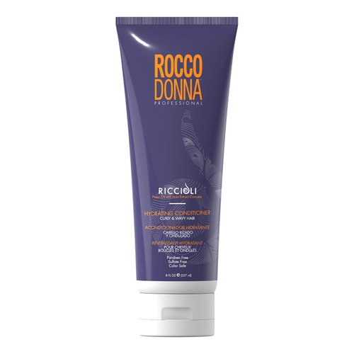 Rocco Donna Hydrating Curl Conditioner Moisture and Define | for Curly and Wavy Hair | Infused with Pequi Oil and Acai Extract | 8 oz