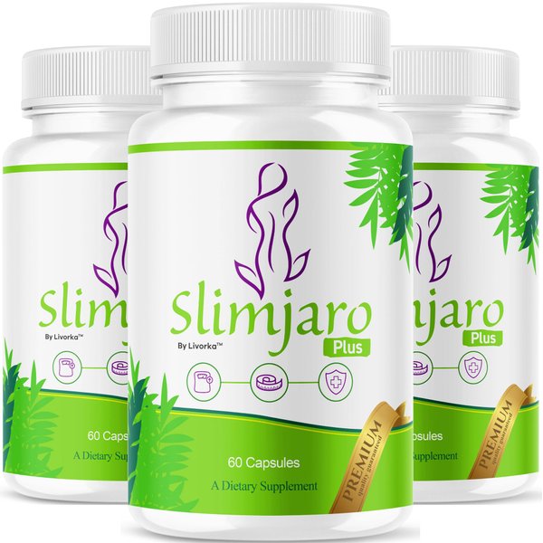 (3 Pack) SlimJaro Plus Pills - Official SlimJaro Plus Advanced Formula, Slim Jaro Plus Supplement Capsules All Natural Ingredients for Health & Wellness Support Reviews, 180 Capsules for 3 Months