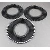 Artist Unknown Black Silver headband Set of 3 Flex spider hair comb teeth accordion style stretch hair band accessory zig zag headband