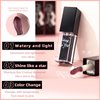 Easilydays Black Color Changing Lip Oil, Magic Shimmer Tinted Lip Gloss Plumping Glitter Big Brush Ph Changing Lip Oil, Longlasting Nourishing Lip Glow Oil Non-Sticky Lip Balm for Lip Care&Dry Lips