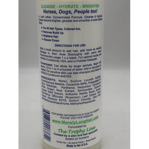 Manely Long Hair Shampoo 16oz.